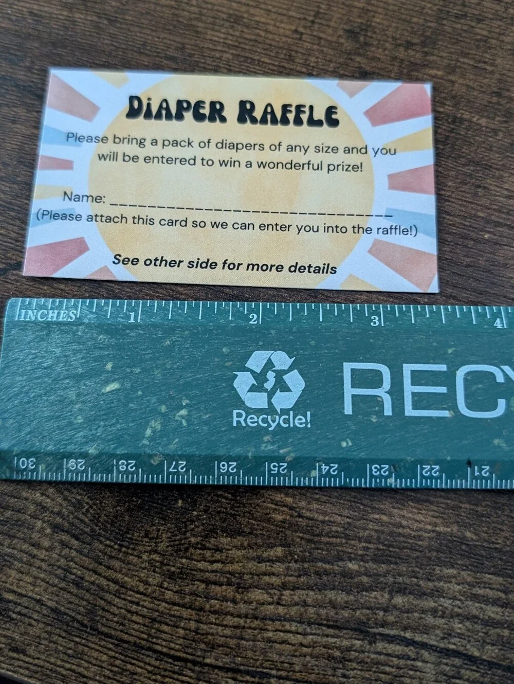 Set of 50 Baby Shower Invite Insert Diaper Raffle and Book Request Sun Groovy
